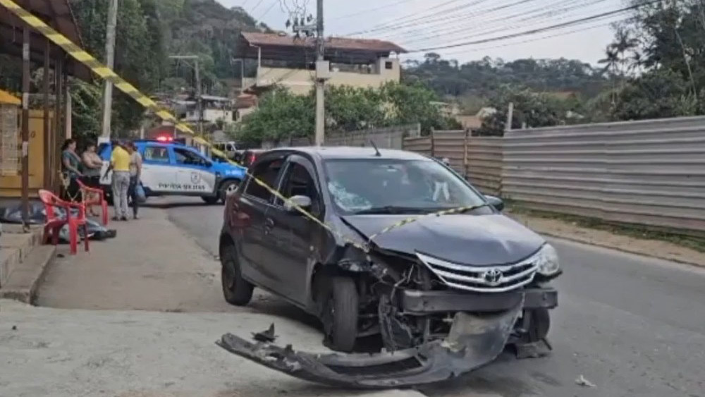 Homem de 59 anos morre atropelado em Nova Friburgo após motorista passar mal