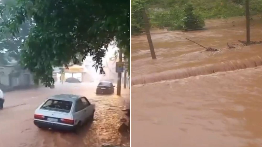 Chuvas provocam alagamentos em Itaocara e em distrito de Bom Jesus do Itabapoana