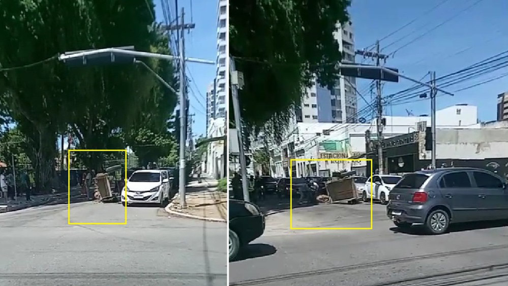 Cavalo cai na pista após colisão entre carroça e carro em Campos