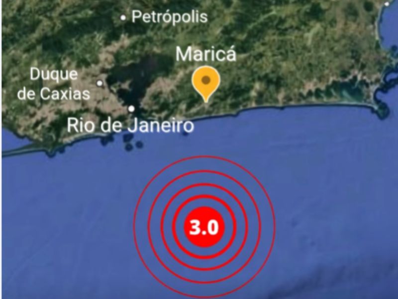 Litoral de Maricá volta a registrar tremor de baixa magnitude no oceano