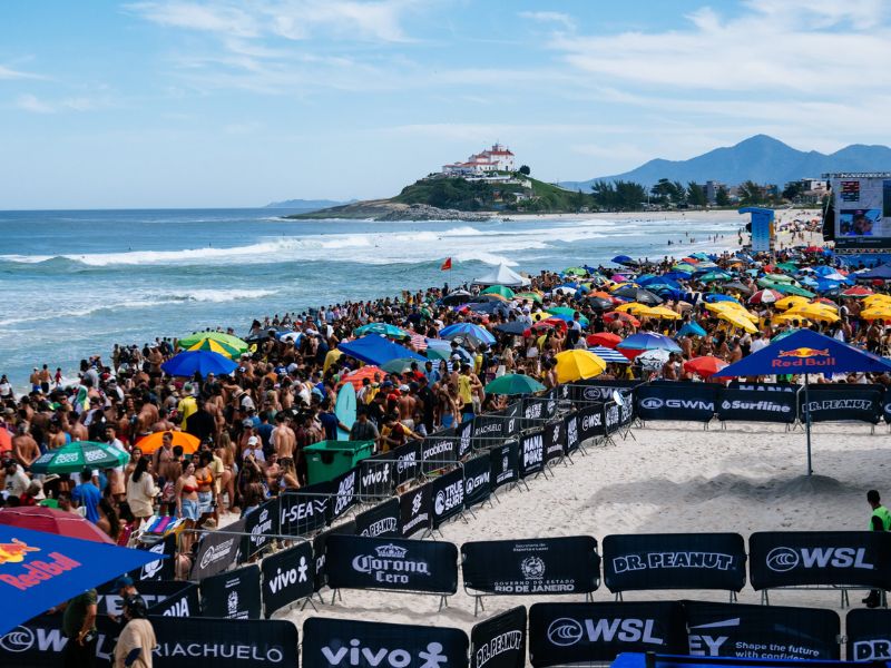 Etapa da WSL em Saquarema bate recorde de movimentação econômica em 2026